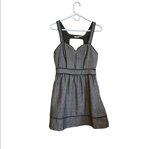 KIMCHI Blue Black and White Tweed Dress Size 4 - Picture 13 of 13